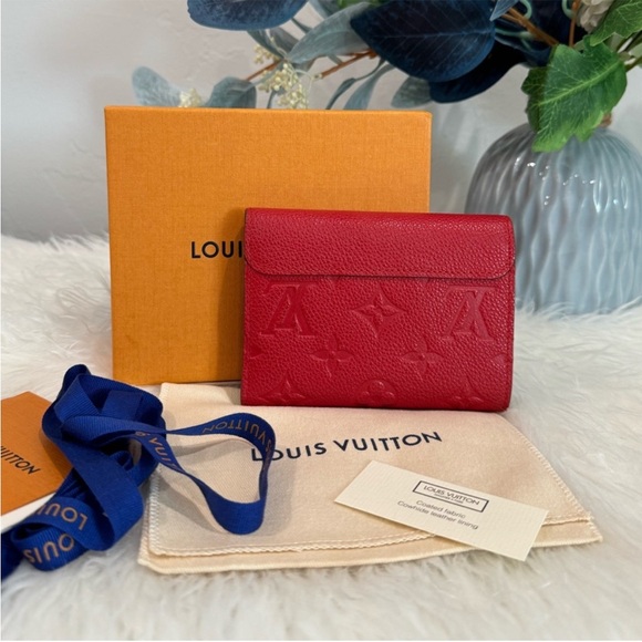 Louis Vuitton Cerise Monogram Empreinte Leather Pont Neuf Wallet - Picture 2 of 10